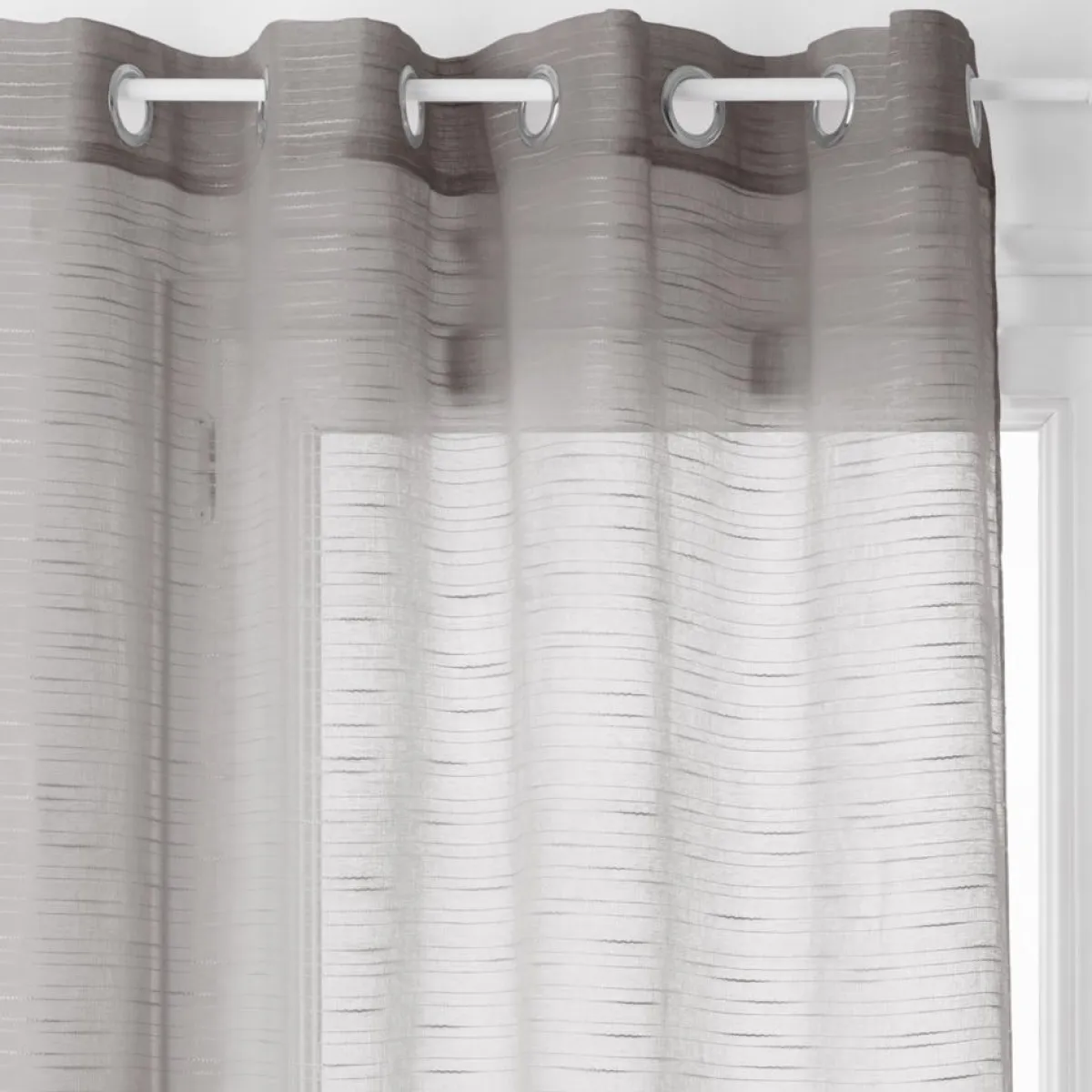 atmosphera Cortinas>Cortina Sam Organza Gris 140x240Cm