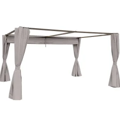 hespéride Pérgolas>Cortinas Para Pérgola Palmera Gris 3x4M