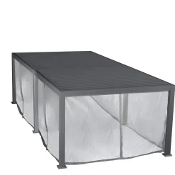 hespéride Pérgolas>Cortinas y mosquiteras para pérgola ÉVORA graphite
