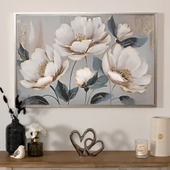 atmosphera Lienzos Y Cuadros Decorativos>Cuadro decorativo con relieve de flores MARGARET