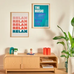 atmosphera Lienzos Y Cuadros Decorativos>Cuadro decorativo music DARIUS verde 50x70cm