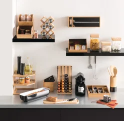 5five Encimera Y Lavavajillas>Cubertero Black Bambou 25x34x4.3Cm