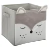 Niños atmosphera4kids Almacenamiento>Cubo De Almacenaje Zorro Gris 29x29Cm