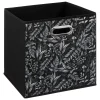 Cajas De Almacenamiento Y Organizadores>Cubo Organizador Negra Botanical 31x31cm