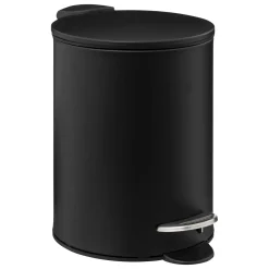 5five Cubos>Cubo wc negro de metal soft close 3L