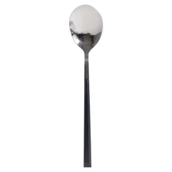 Utensilios Para Servir>Cuchara de mesa LUNE inox con mango negro