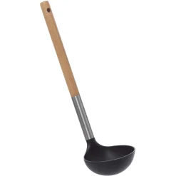 5five Utensilios Para Servir>Cucharón De Sopa Nailon Mango Madera