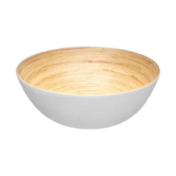secret d'gourmet Cuencos, Fuentes Y Ensaladeras>Cuenco De Bambú Blanco