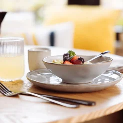 secret d'gourmet Cuencos, Fuentes Y Ensaladeras>Cuenco FLOWER gris 15cm