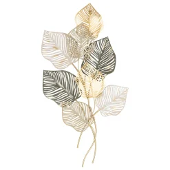 atmosphera Lienzos Y Cuadros Decorativos>Decoración de pared NADIA hojas metal