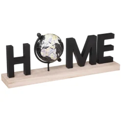 atmosphera Accesorios|Estilo Industrial>Decoración HOME de madera con globo terráqueo