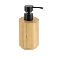 Accesorios De Lavabo>Dispenador Jabón Líquido Redondo De Bambú
