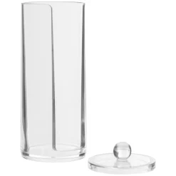 5five Cestas De Almacenamiento>Dispensador Cilíndrico De Algodones Acrílico