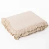 Edredones Y Colchas>Edredóm AMALFI beige con encaje 250x260cm