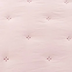 Edredones Y Colchas>Edredón AMALFI rosa con encaje 250x260cm