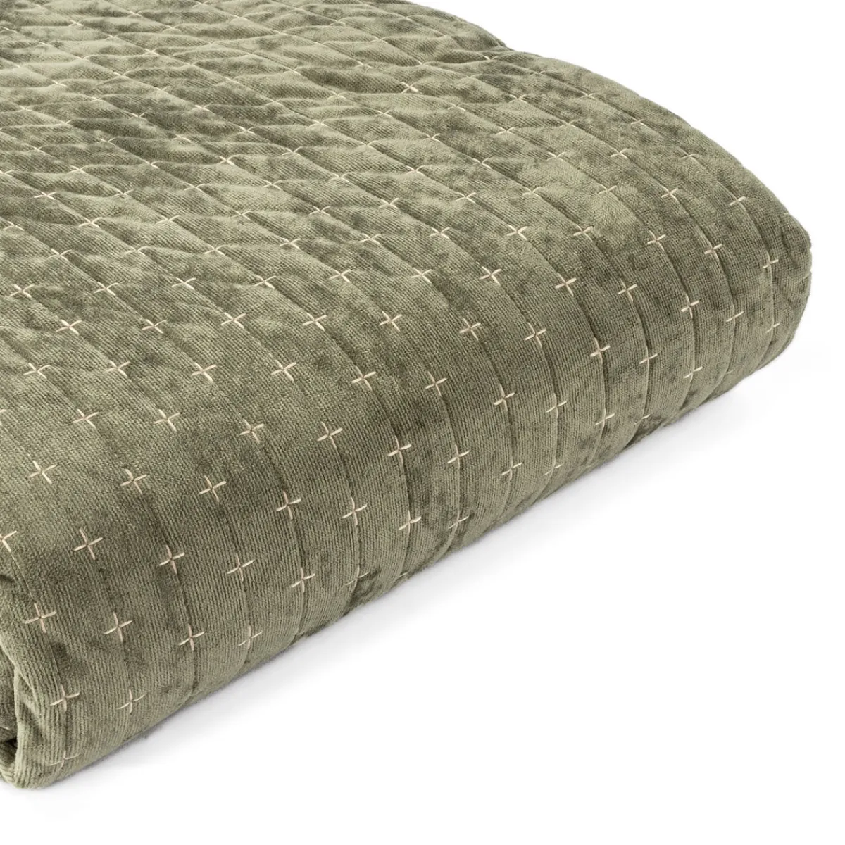 atmosphera Edredones Y Colchas>Edredón Cross Verde 220x240Cm