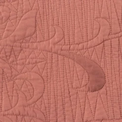 Edredones Y Colchas>Edredón rosa viejo con encaje 220x240cm