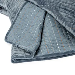 atmosphera Edredones Y Colchas>Edredón Terciopelo Azul 220x240Cm