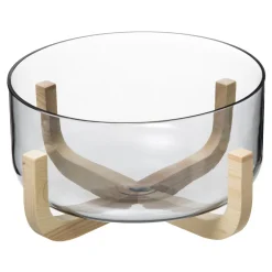 Cuencos, Fuentes Y Ensaladeras>Ensaladera Arha C/Soporte De Madera 24Cm