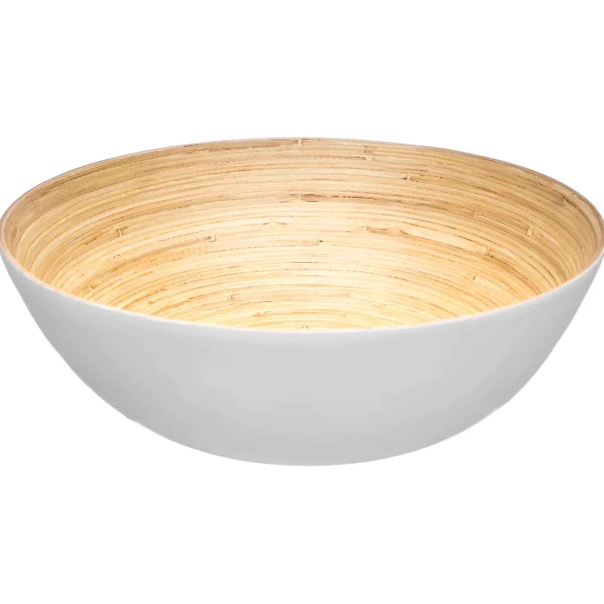5five Cuencos, Fuentes Y Ensaladeras>Ensaladera De Bambú Blanca 30Cm