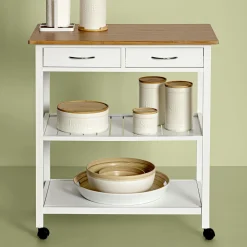 Cuencos, Fuentes Y Ensaladeras>Ensaladera De Bambú Modern Blanca 20Cm