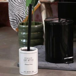 Soportes Papel Higiénico Y Portarrollos>Escobilla De Baño Loft Blanca Dolomita