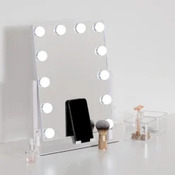 5five Espejos>Espejo de baño blanco con luz led 43cm