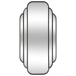 atmosphera Espejos>Espejo de pared BENEDITA negro 100x50cm