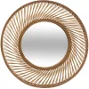atmosphera Espejos|Estilo Oriental>Espejo De Pared Espiral De Bambú 72Cm