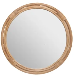 atmosphera Espejos>Espejo De Pared Farah Ratán Beige 60Cm