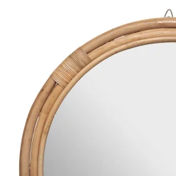 atmosphera Espejos>Espejo De Pared Farah Ratán Beige 60Cm