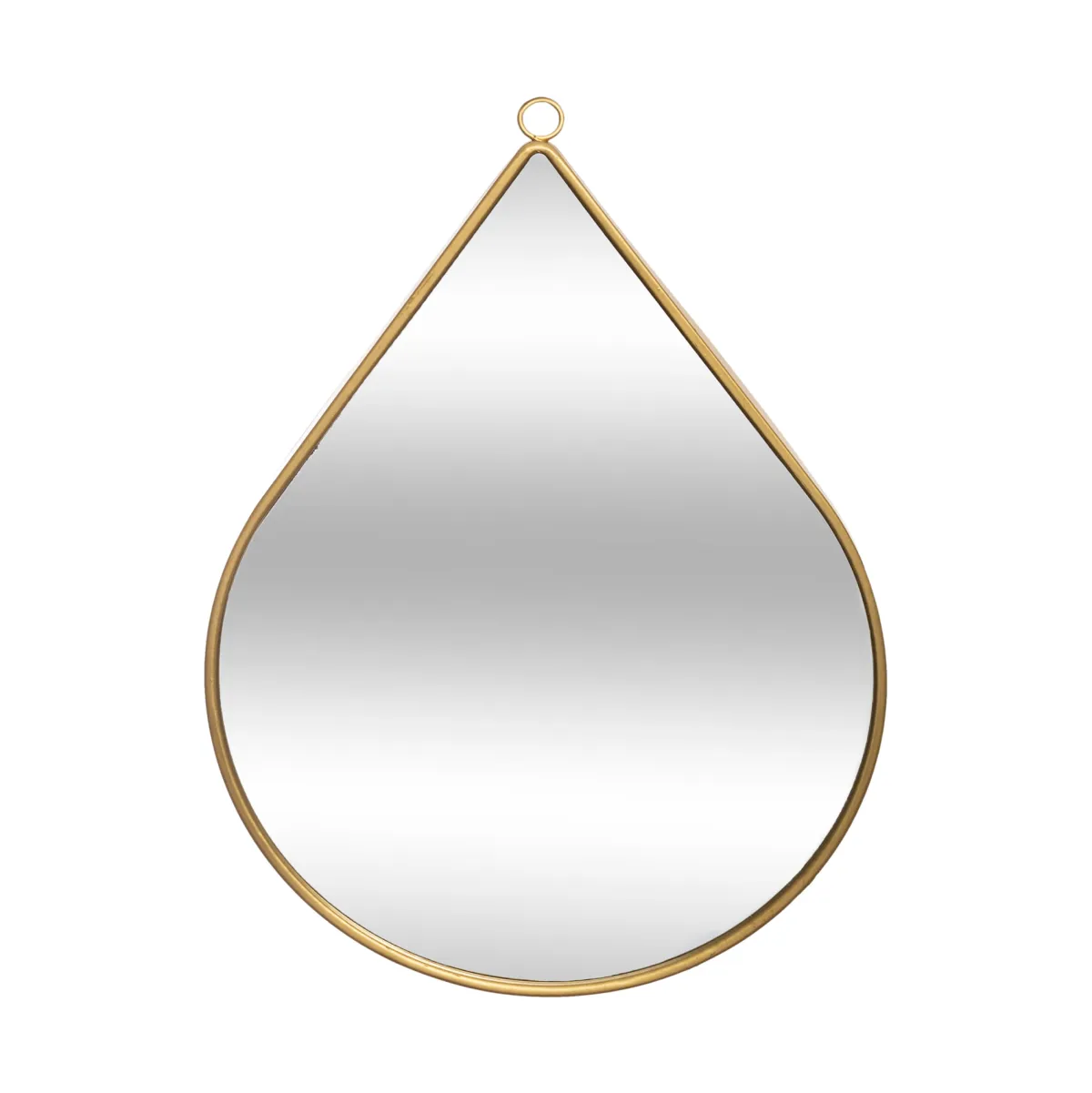 atmosphera Espejos>Espejo De Pared Gota Metal Mdf 21x29Cm