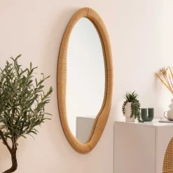 atmosphera Espejos|Estilo Étnico>Espejo De Pared Laia Beige 114cm