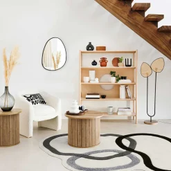 atmosphera Espejos>Espejo De Pared Metal Negro 55x1.6x75Cm