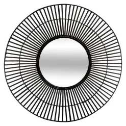 atmosphera Espejos>Espejo De Pared Negro De Bambú 77x4Cm