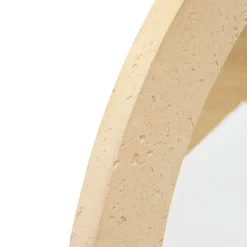 atmosphera Espejos>Espejo de pared redondo ANAYA beige 78cm