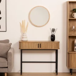 atmosphera Espejos>Espejo De Pared Scandinave Madera 50Cm
