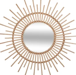 atmosphera Espejos|Estilo Oriental>Espejo Decorativo De Ratán 76x2.4x76Cm