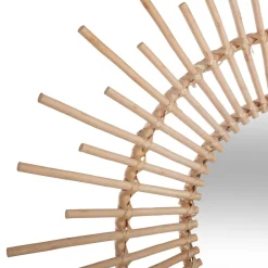 atmosphera Espejos|Estilo Oriental>Espejo Decorativo De Ratán 76x2.4x76Cm