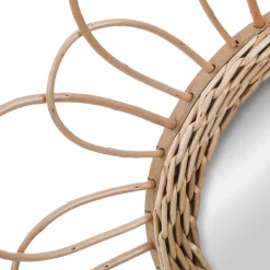 atmosphera Espejos|Estilo Oriental>Espejo Decorativo Flor De Mdf 38Cm