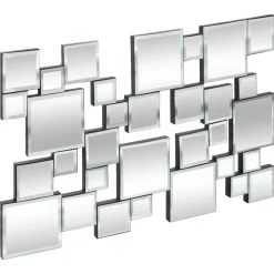 atmosphera Espejos>Espejo decorativo JANDIRA plateado 60x38cm