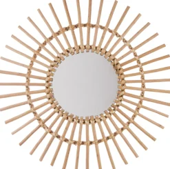 atmosphera Espejos|Estilo Oriental>Espejo Decorativo Sol De Ratán 58Cm