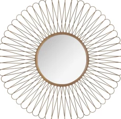 atmosphera Espejos>Espejo decorativo SOL marrón de metal