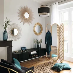 atmosphera Espejos>Espejo decorativo SOL marrón de metal