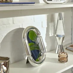 atmosphera Espejos>Espejo ovalado SKY plateado 30x19cm