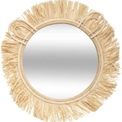 Niños atmosphera4kids Accesorios Decorativos>Espejo Sweet Safari De Rafia 22.5Cm