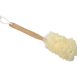 Accesorios De Baño>Esponja De Baño Flor Con Mango De Madera