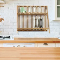 Encimera Y Lavavajillas>Estante 2 Niveles Bambú