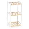 Niños Mobiliario>Estante con 3 baldas blanco de bambú 70cm