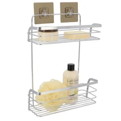 Accesorios De Baño>Estante De Baño C/2 Niveles Acero Inox.